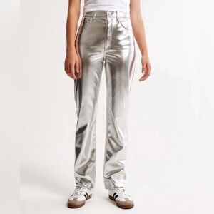 Vegan Leather Pants Abercrombie & Fitch